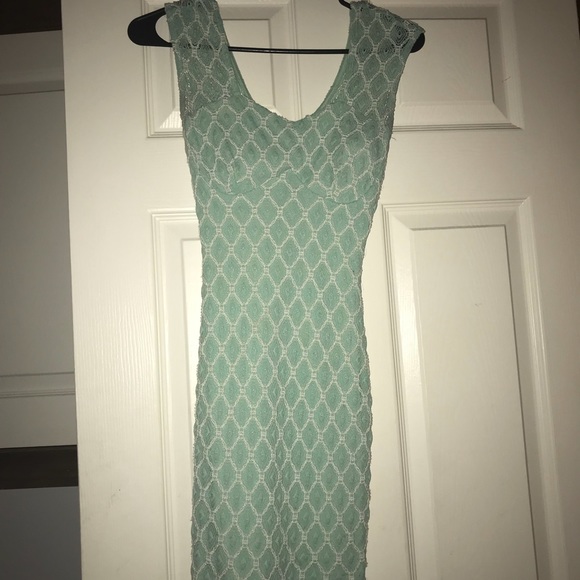 Light blue/green short dress - Picture 1 of 2